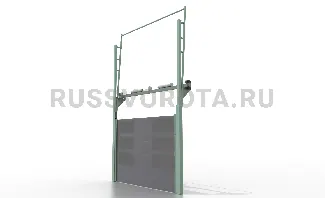Ворота Alutech секционные бытовые высокие панорамные